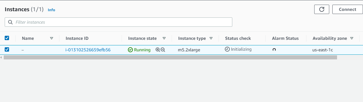 Instance on EC2 Console