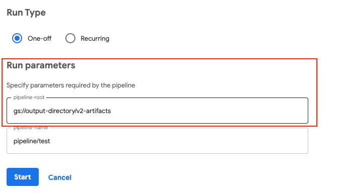 Configure pipeline root on the pipelines UI